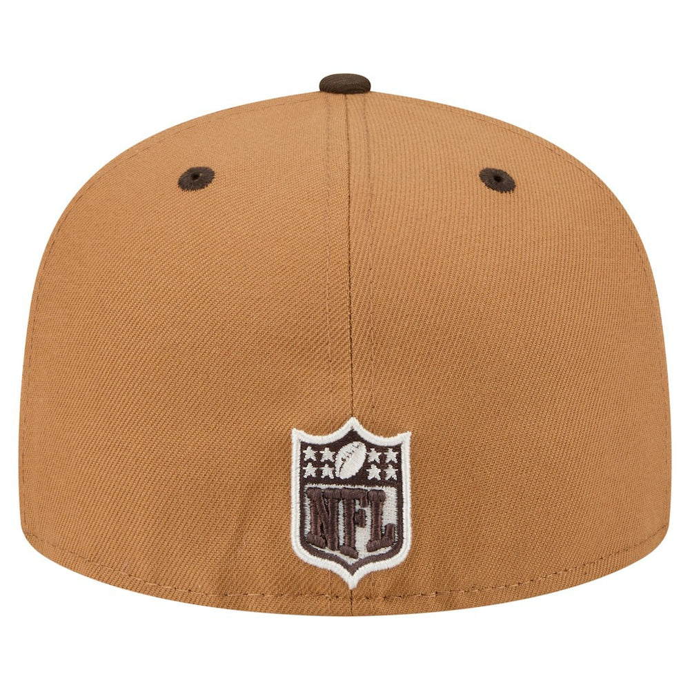 Kansas City Chiefs New Era Two-Tone Walnut 59FIFTY Fitted Hat Light Brown/Dark Brown - NFL
