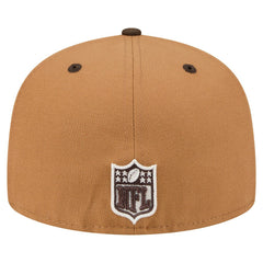 Kansas City Chiefs New Era Two-Tone Walnut 59FIFTY Fitted Hat Light Brown/Dark Brown - NFL
