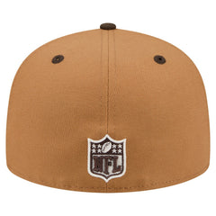 Los Angeles Chargers New Era Two-Tone Walnut 59FIFTY Fitted Hat Light Brown/Dark Brown - NFL