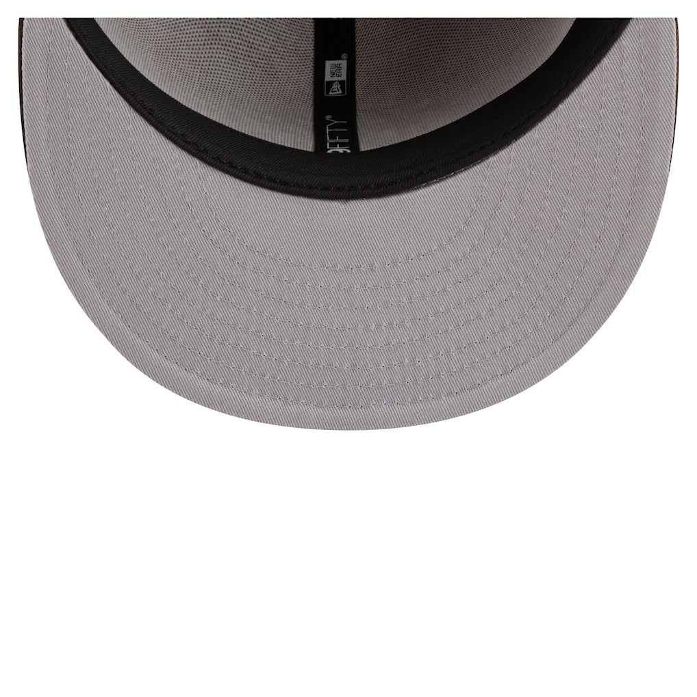 Miami Dolphins New Era Two-Tone Walnut 59FIFTY Fitted Hat Light Brown/Dark Brown - NFL