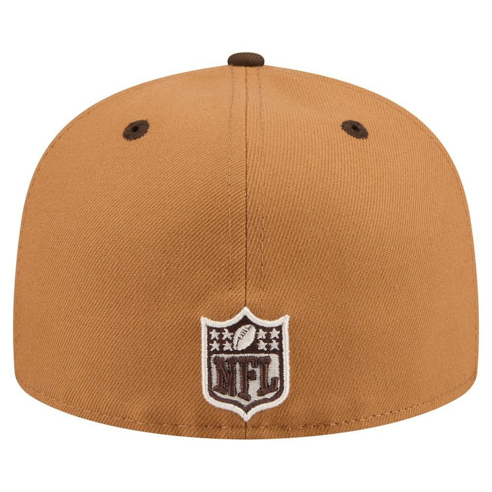 Minnesota Vikings New Era Two-Tone Walnut 59FIFTY Fitted Hat Light Brown/Dark Brown - NFL