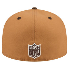 Minnesota Vikings New Era Two-Tone Walnut 59FIFTY Fitted Hat Light Brown/Dark Brown - NFL