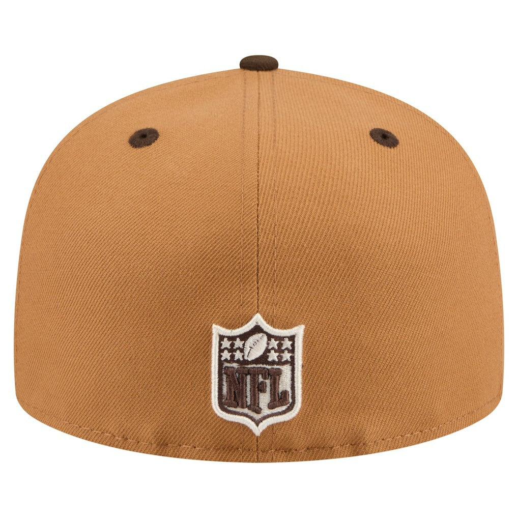 New Orleans Saints New Era Two-Tone Walnut 59FIFTY Fitted Hat Light Brown/Dark Brown - NFL