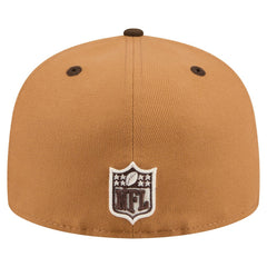 New Orleans Saints New Era Two-Tone Walnut 59FIFTY Fitted Hat Light Brown/Dark Brown - NFL