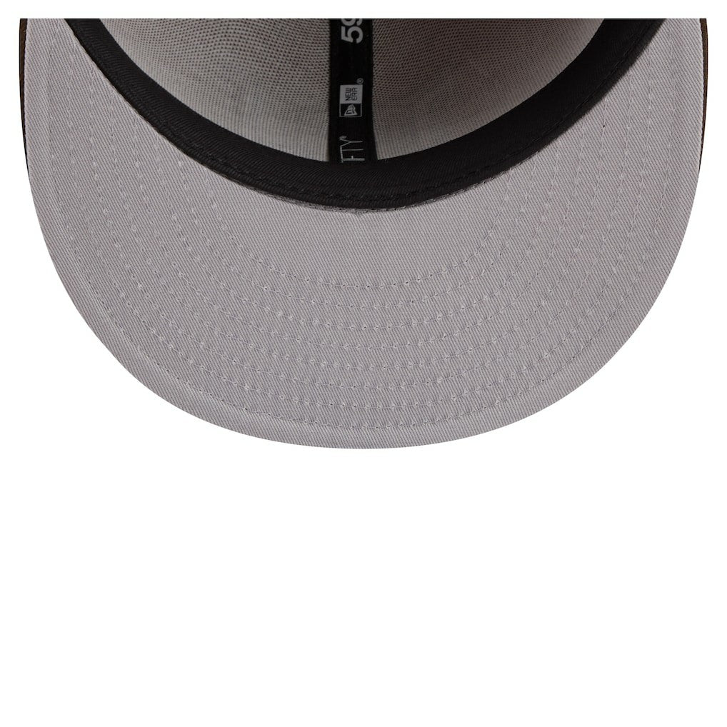 New York Giants New Era Two-Tone Walnut 59FIFTY Fitted Hat Light Brown/Dark Brown - NFL