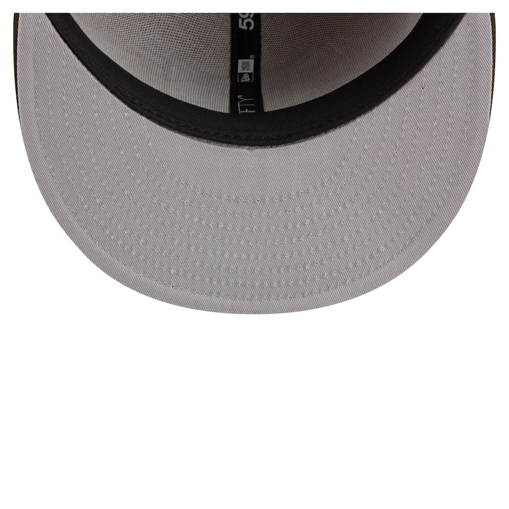 New York Giants New Era Two-Tone Walnut 59FIFTY Fitted Hat Light Brown/Dark Brown - NFL