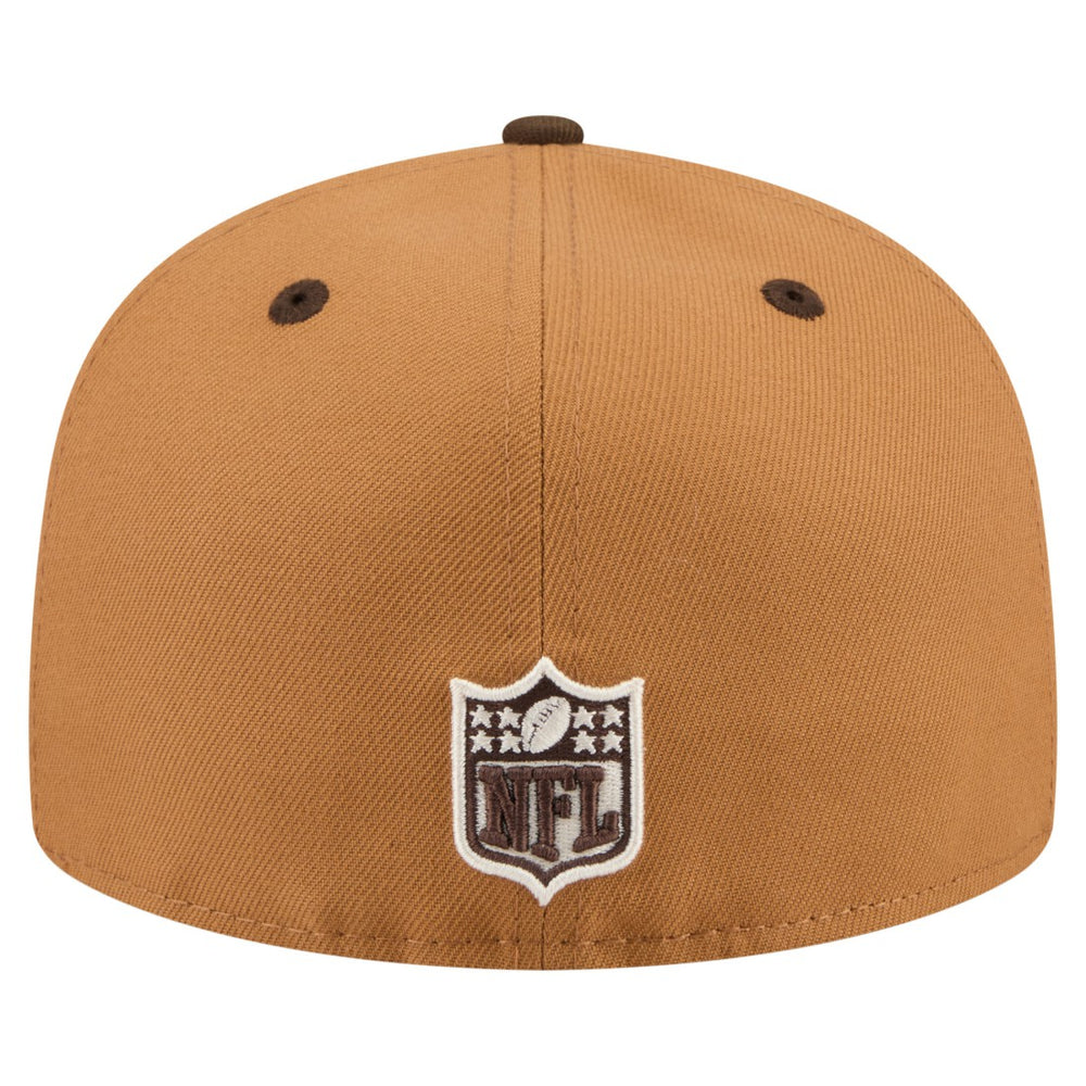 New York Jets New Era Two-Tone Walnut 59FIFTY Fitted Hat Light Brown/Dark Brown - NFL