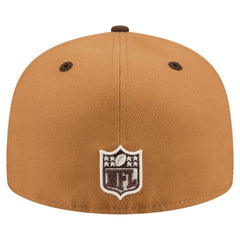 New York Jets New Era Two-Tone Walnut 59FIFTY Fitted Hat Light Brown/Dark Brown - NFL