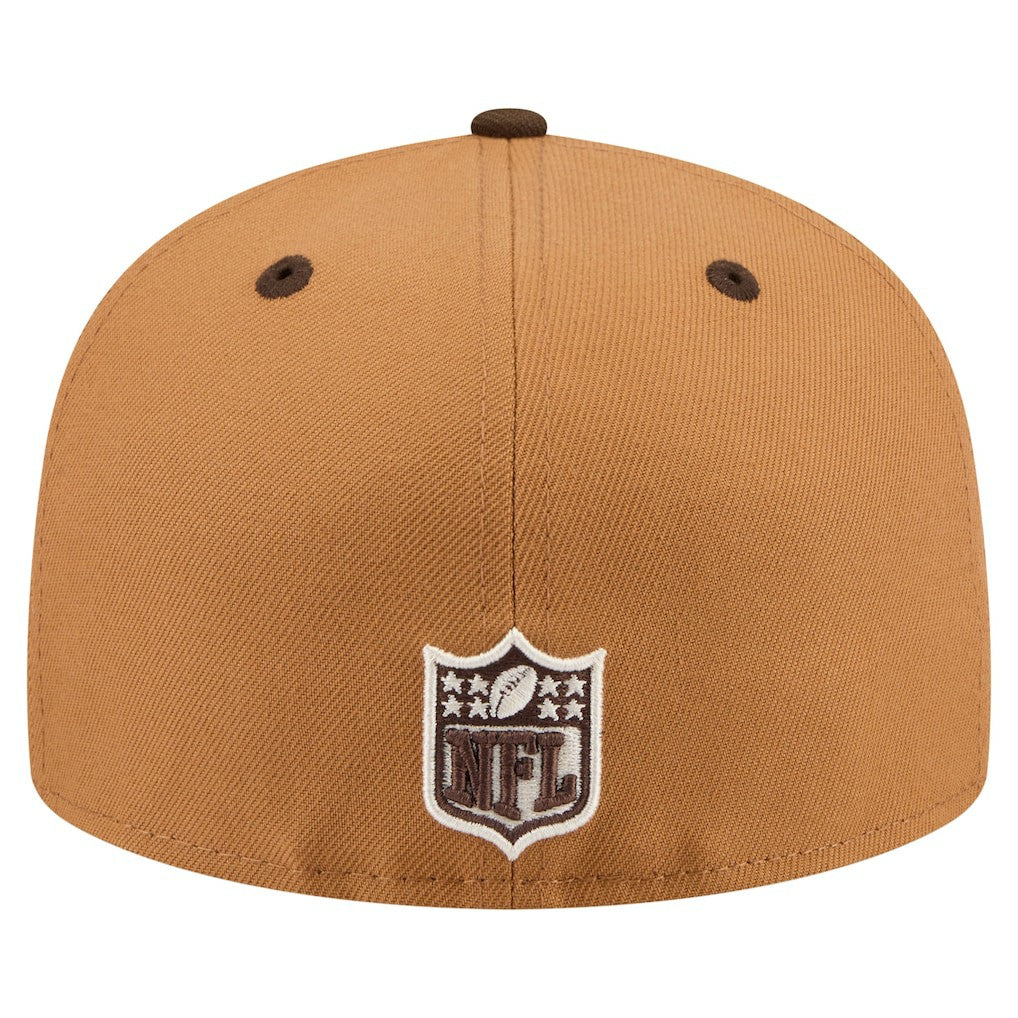 San Francisco 49ers New Era Two-Tone Walnut 59FIFTY Fitted Hat Light Brown/Dark Brown - NFL