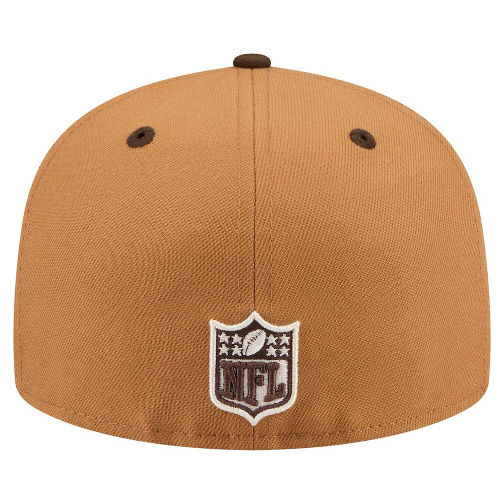 San Francisco 49ers New Era Two-Tone Walnut 59FIFTY Fitted Hat Light Brown/Dark Brown - NFL