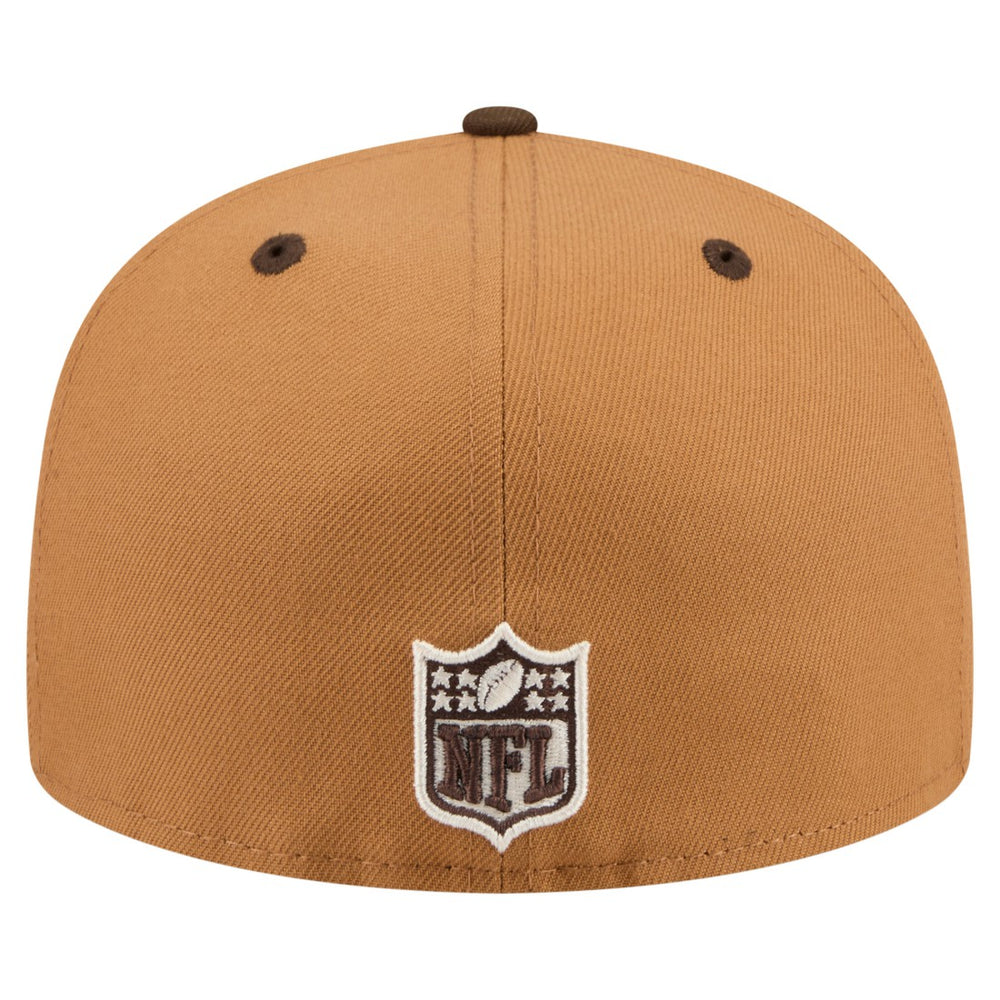 Tampa Bay Buccaneers New Era Two-Tone Walnut 59FIFTY Fitted Hat Light Brown/Dark Brown - NFL