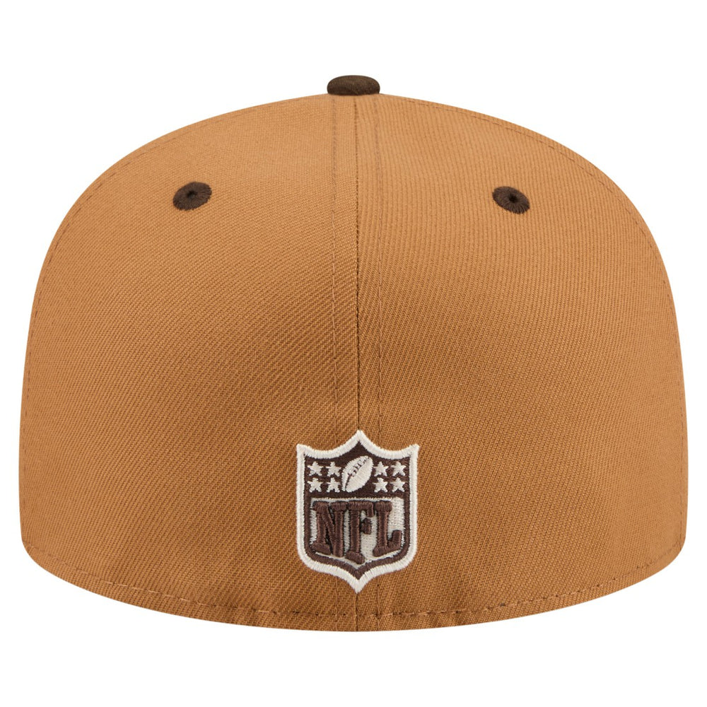 Tennessee Titans New Era Two-Tone Walnut 59FIFTY Fitted Hat Light Brown/Dark Brown - NFL