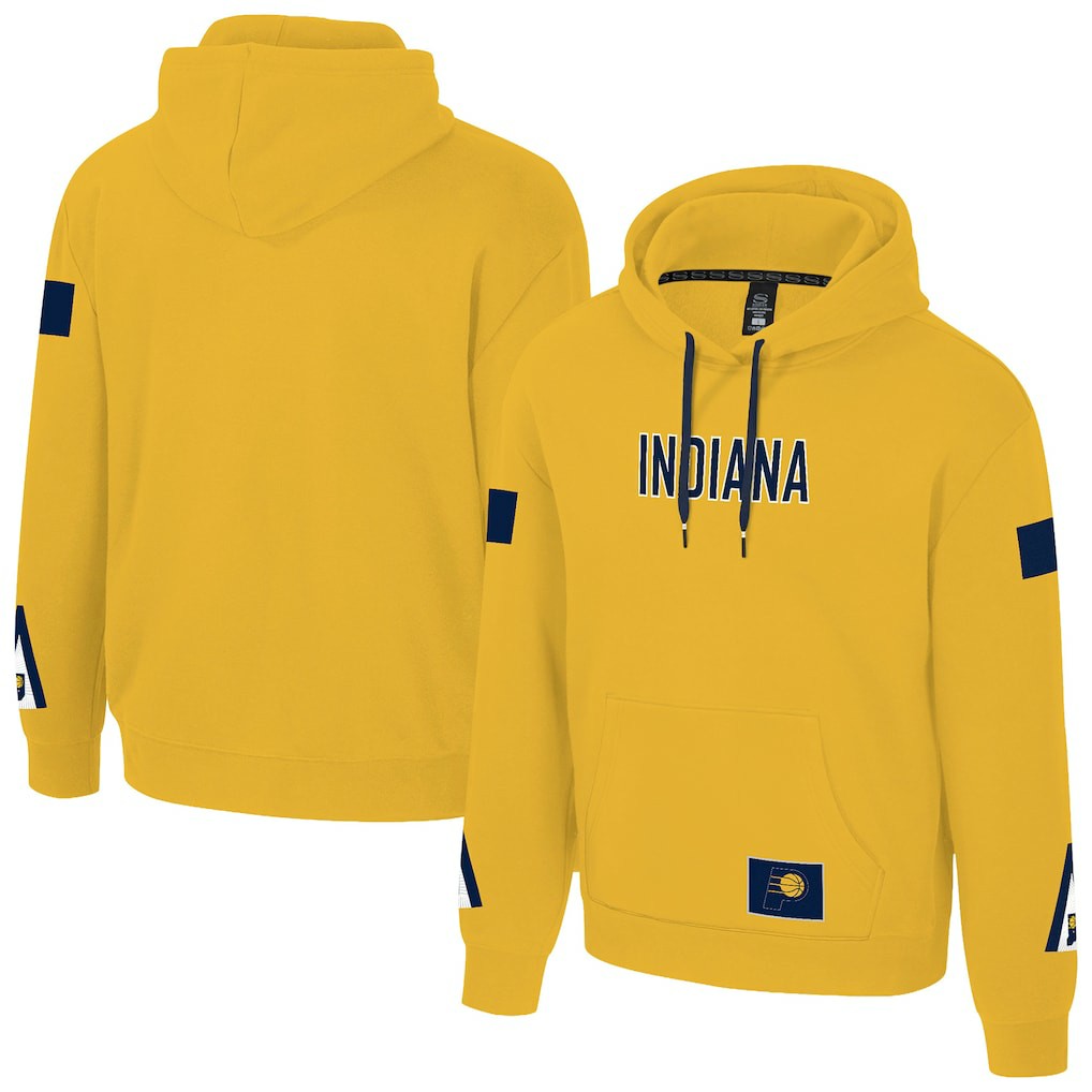 NBA - Indiana Pacers Stadium Essentials Unisex NBA Legends City Star Fleece Hoodie - Gold