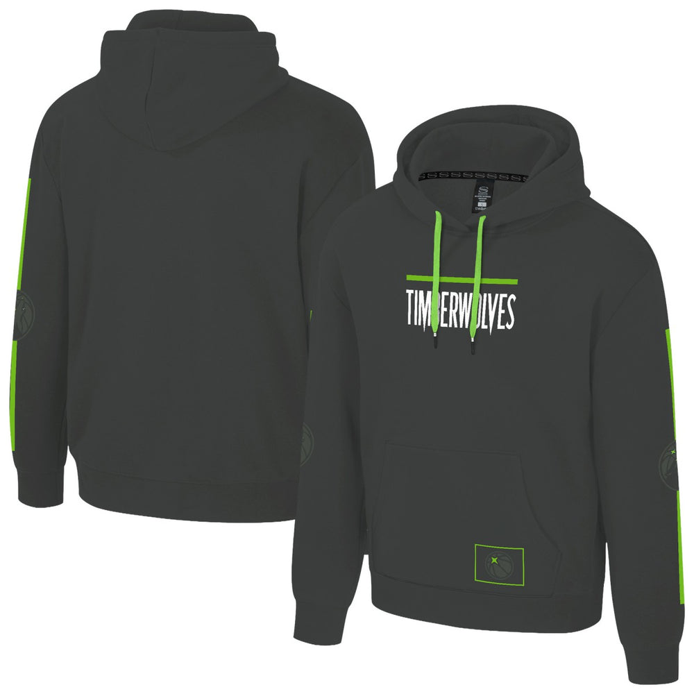 NBA - Minnesota Timberwolves Stadium Essentials Unisex NBA Legends City Star Fleece Hoodie - Charcoal