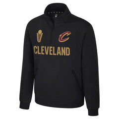 NBA - Cleveland Cavaliers Stadium Essentials Unisex First Team Trainer Quarter-Zip Pullover - Black