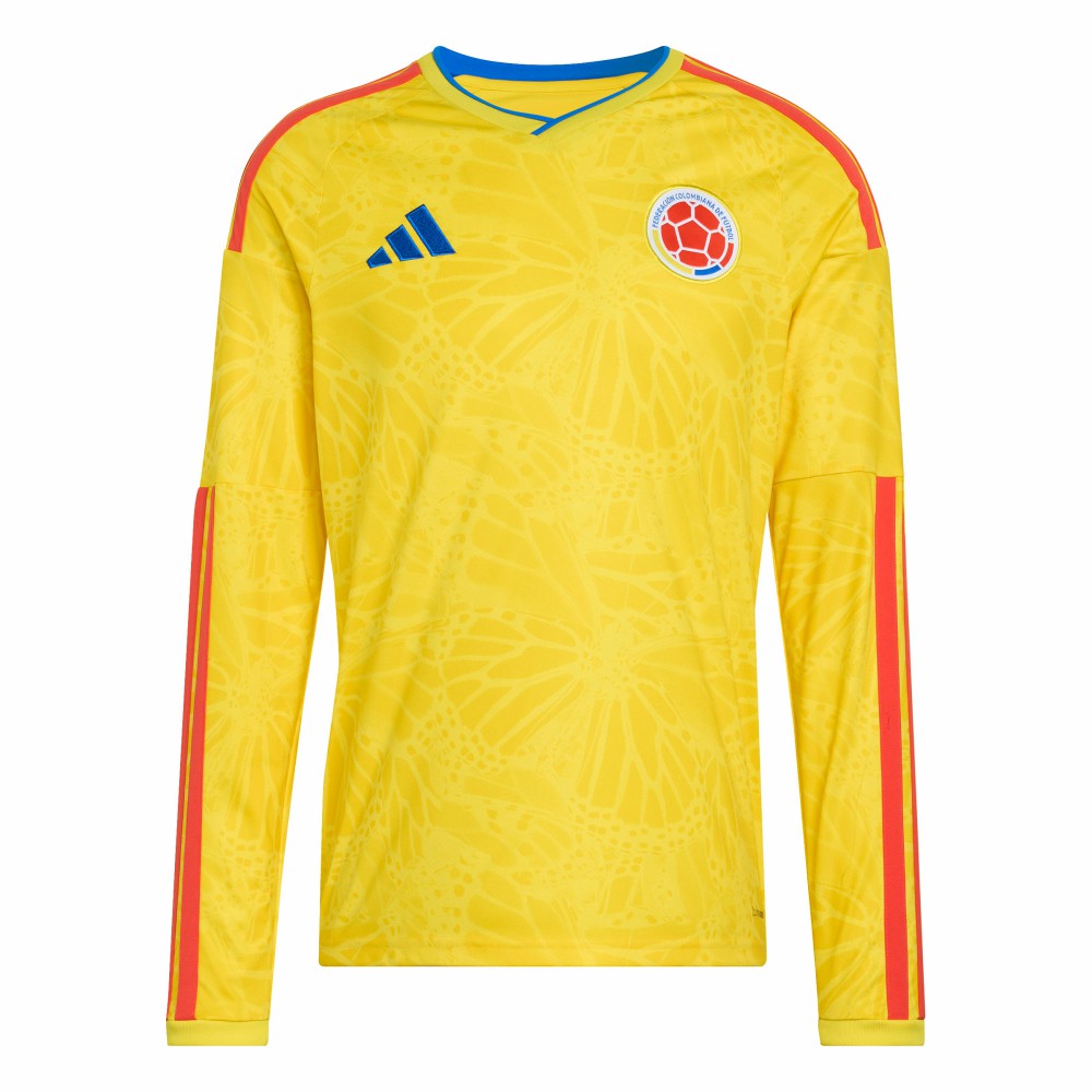 Adidas Colombia National Team FIFA x World Cup 2026 Home Replica Long Sleeve Jerseys - Yellow