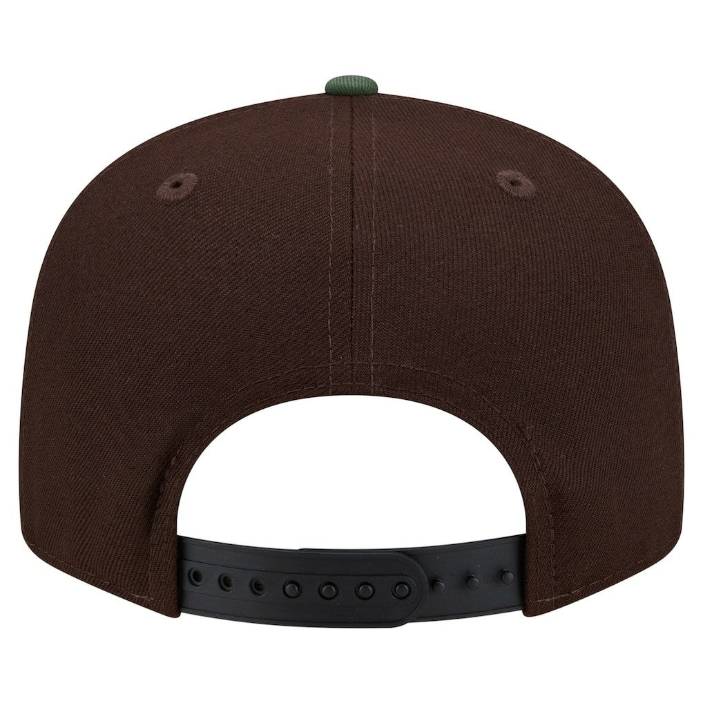 Minnesota Vikings Adult Burnt Wood Camo 9FIFTY Snapback Hat Dark Brown - NFL