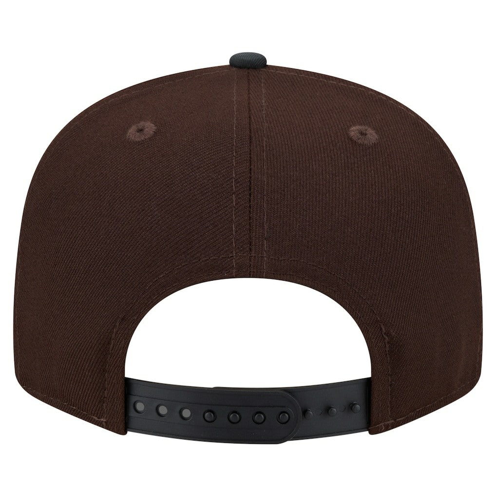 New England Patriots Adult Burnt Wood Camo 9FIFTY Snapback Hat Dark Brown - NFL