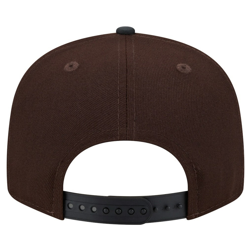 New England Patriots Adult Burnt Wood Camo 9FIFTY Snapback Hat Dark Brown - NFL