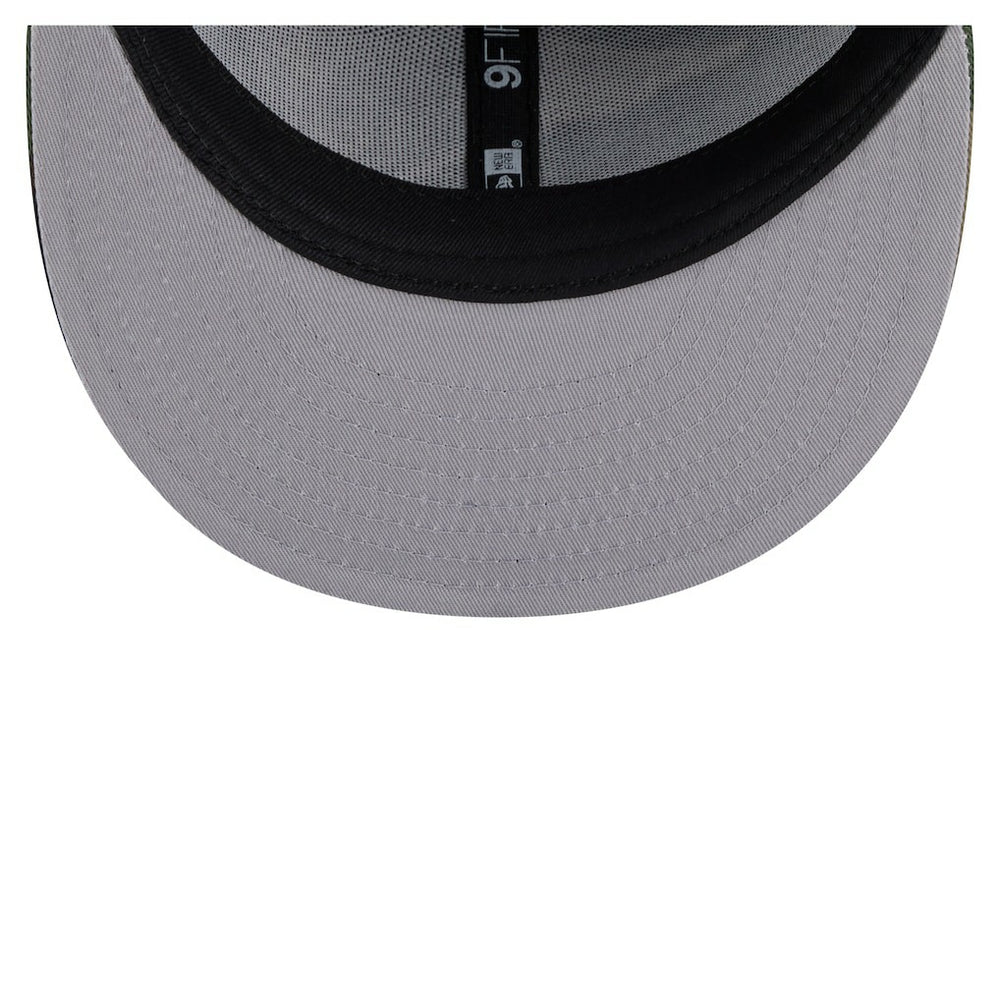 New England Patriots Adult Burnt Wood Camo 9FIFTY Snapback Hat Dark Brown - NFL
