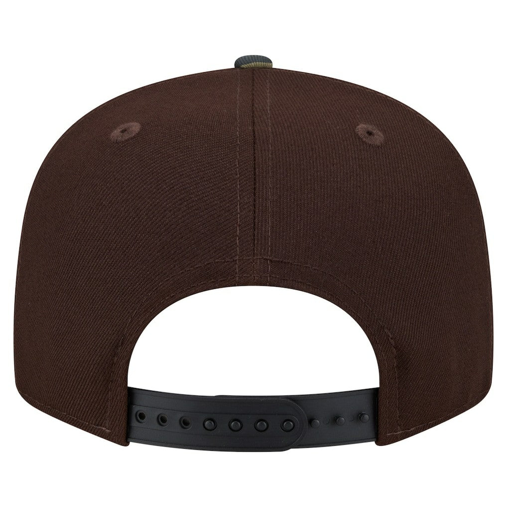 New York Giants Adult Burnt Wood Camo 9FIFTY Snapback Hat Dark Brown - NFL