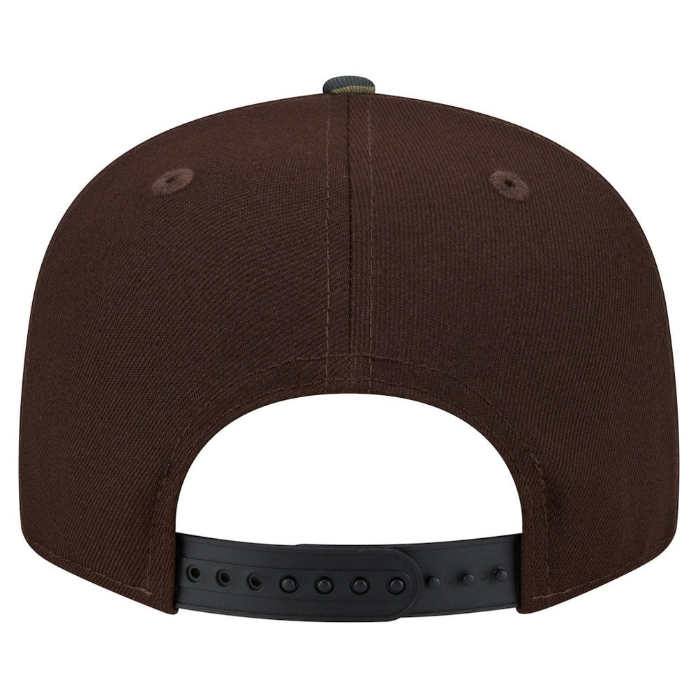 New York Giants Adult Burnt Wood Camo 9FIFTY Snapback Hat Dark Brown - NFL