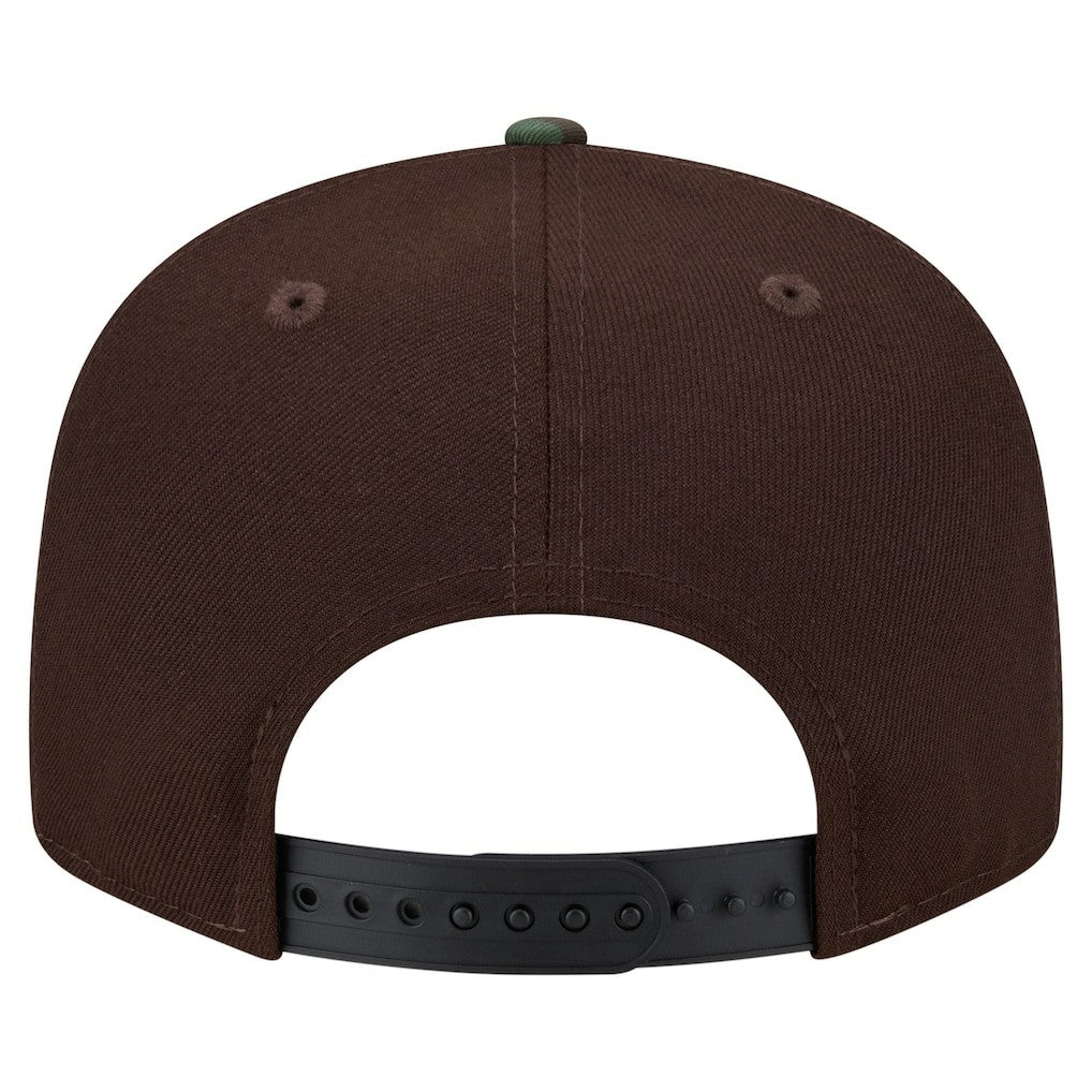 Philadelphia Eagles Adult Burnt Wood Camo 9FIFTY Snapback Hat Dark Brown - NFL