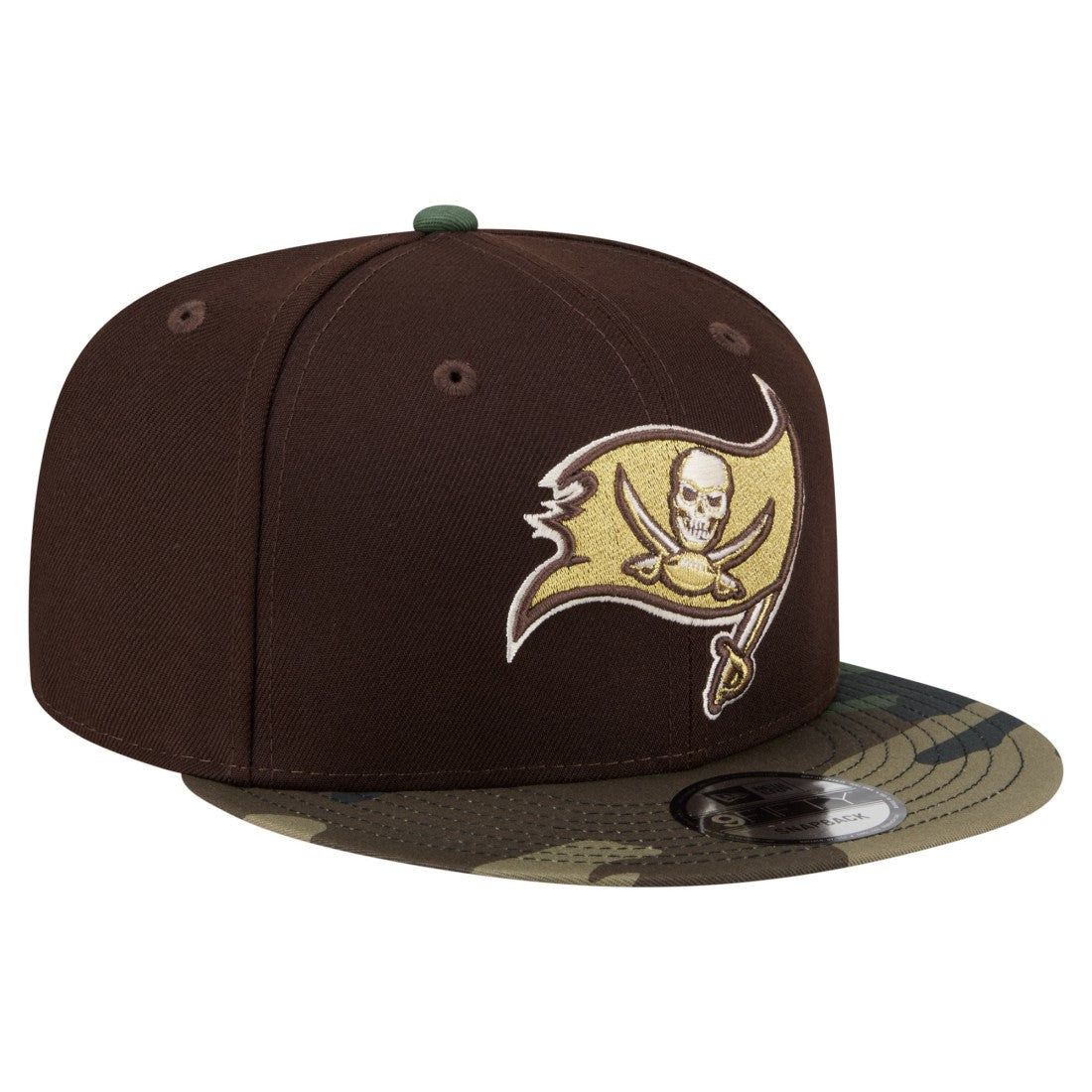 Tampa Bay Buccaneers Adult Burnt Wood Camo 9FIFTY Snapback Hat Dark Brown - NFL