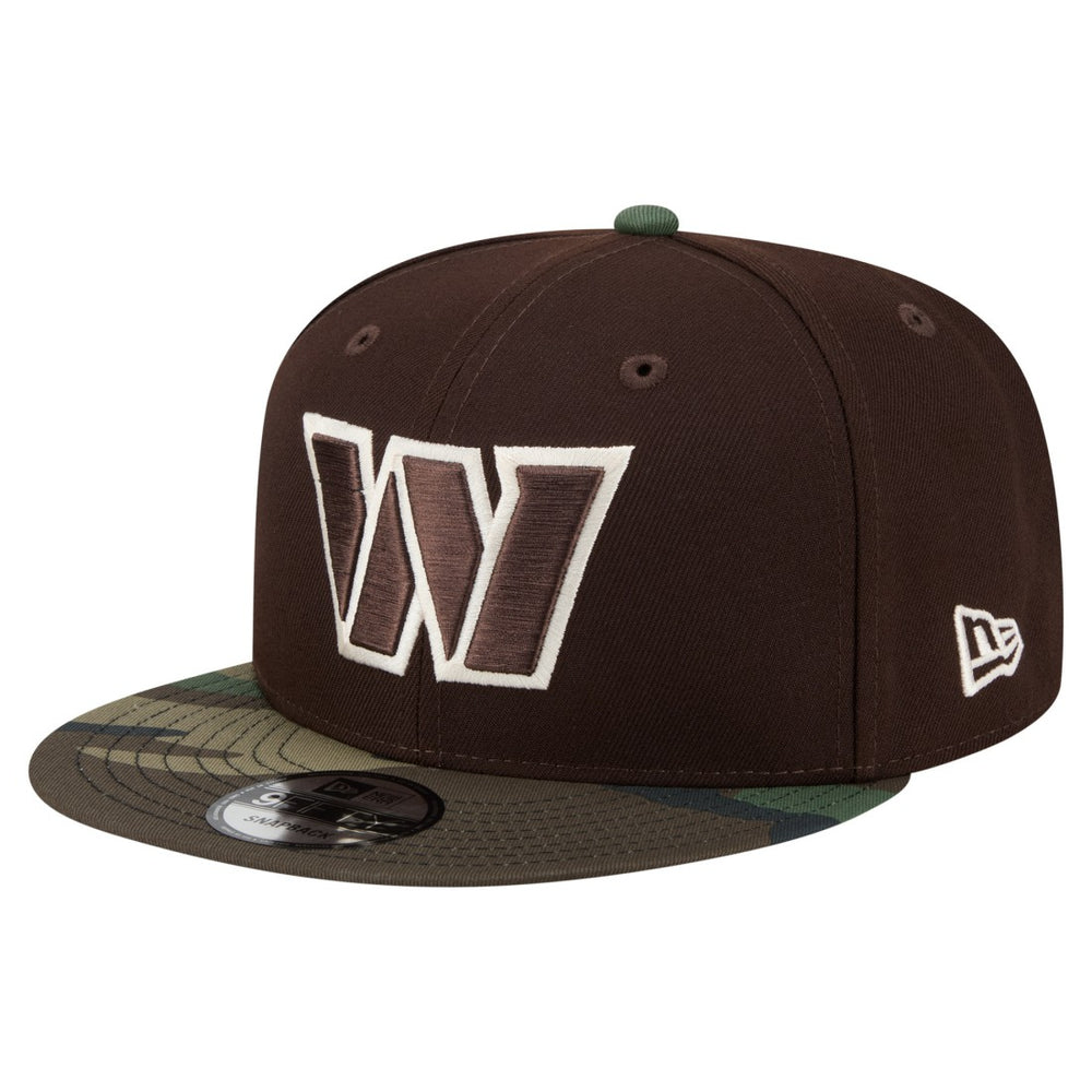 Washington Commanders Adult Burnt Wood Camo 9FIFTY Snapback Hat Dark Brown - NFL