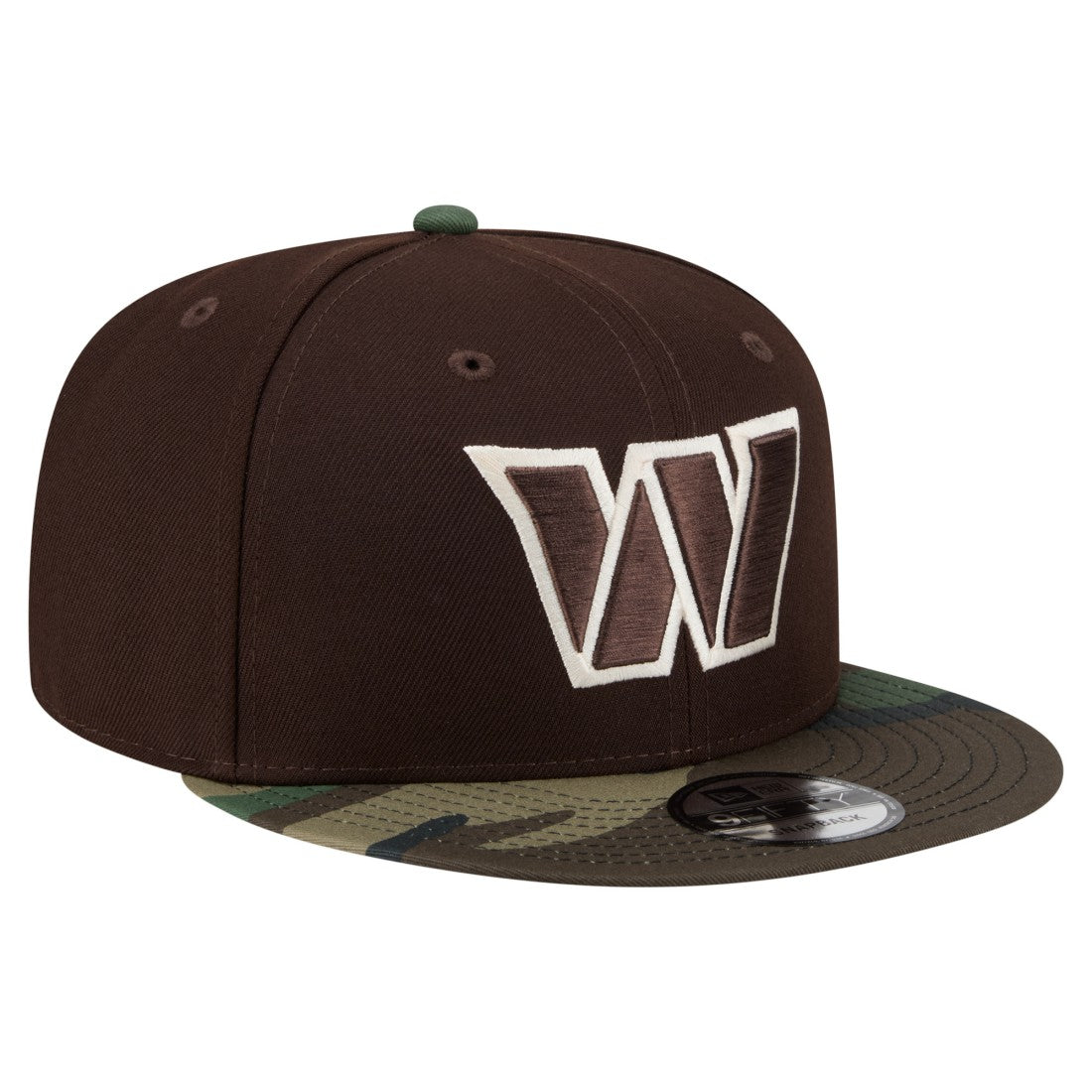 Washington Commanders Adult Burnt Wood Camo 9FIFTY Snapback Hat Dark Brown - NFL