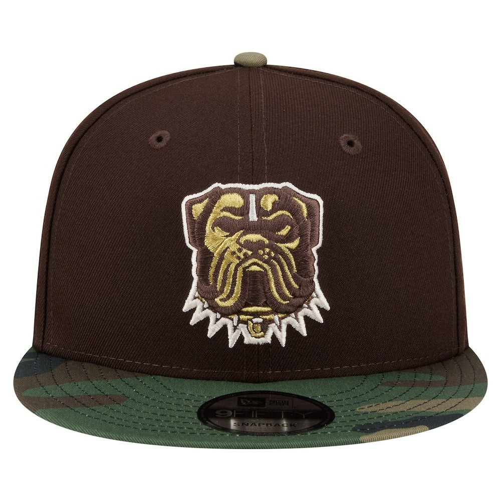 Cleveland Browns Adult Burnt Wood Camo 9FIFTY Snapback Hat Dark Brown - NFL