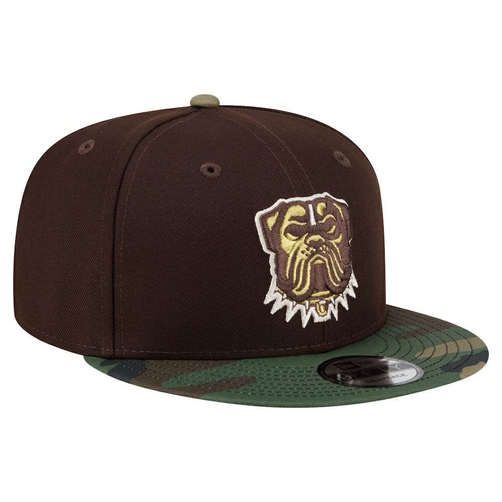Cleveland Browns Adult Burnt Wood Camo 9FIFTY Snapback Hat Dark Brown - NFL