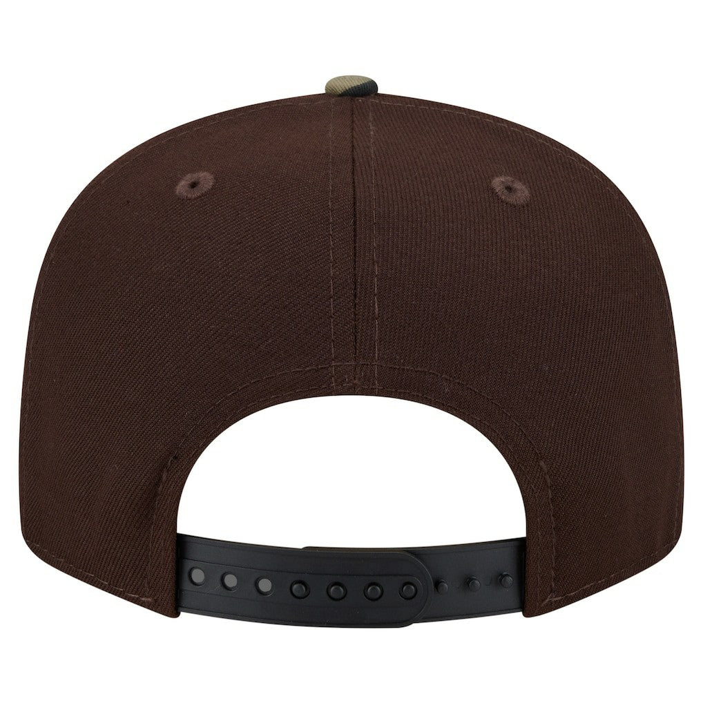 Buffalo Bills Adult Burnt Wood Camo 9FIFTY Snapback Hat Dark Brown - NFL