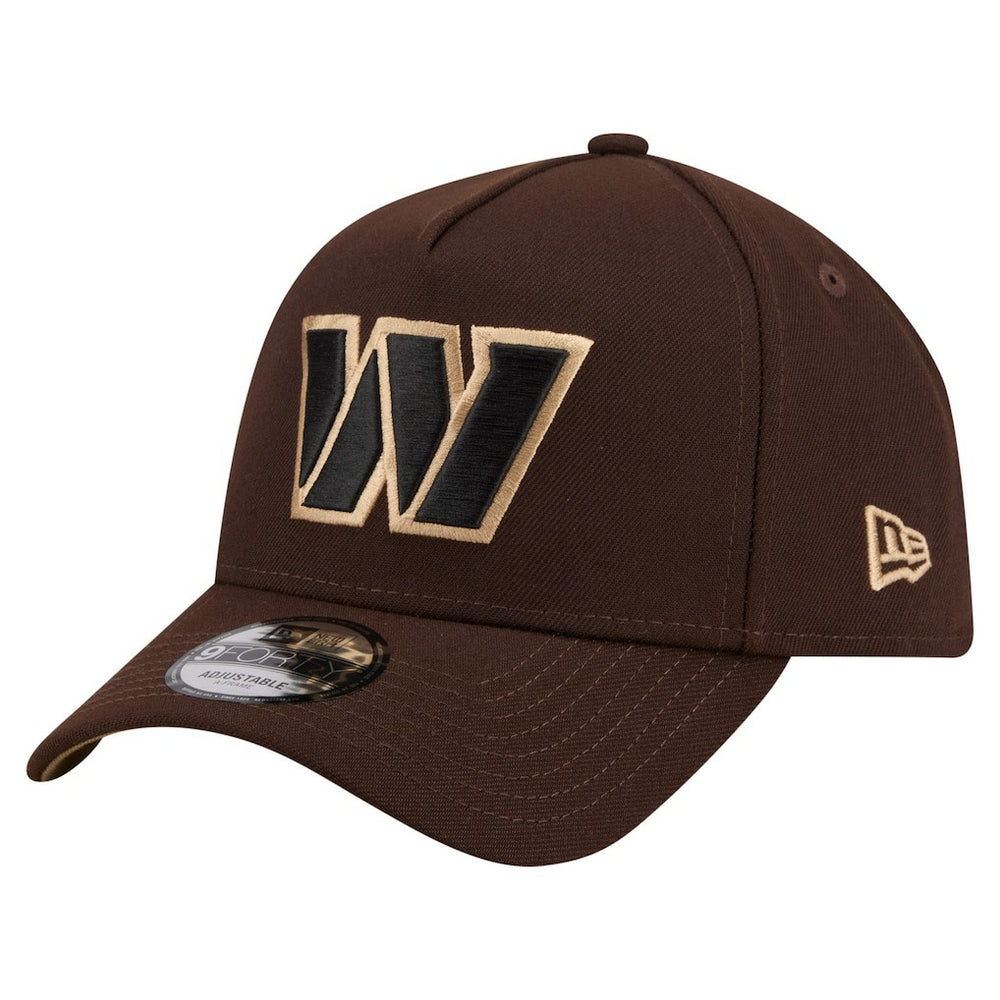 Washington Commanders New Era Burnt Wood A-Frame 9FORTY Adjustable Hat Dark Brown - NFL