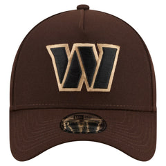 Washington Commanders New Era Burnt Wood A-Frame 9FORTY Adjustable Hat Dark Brown - NFL