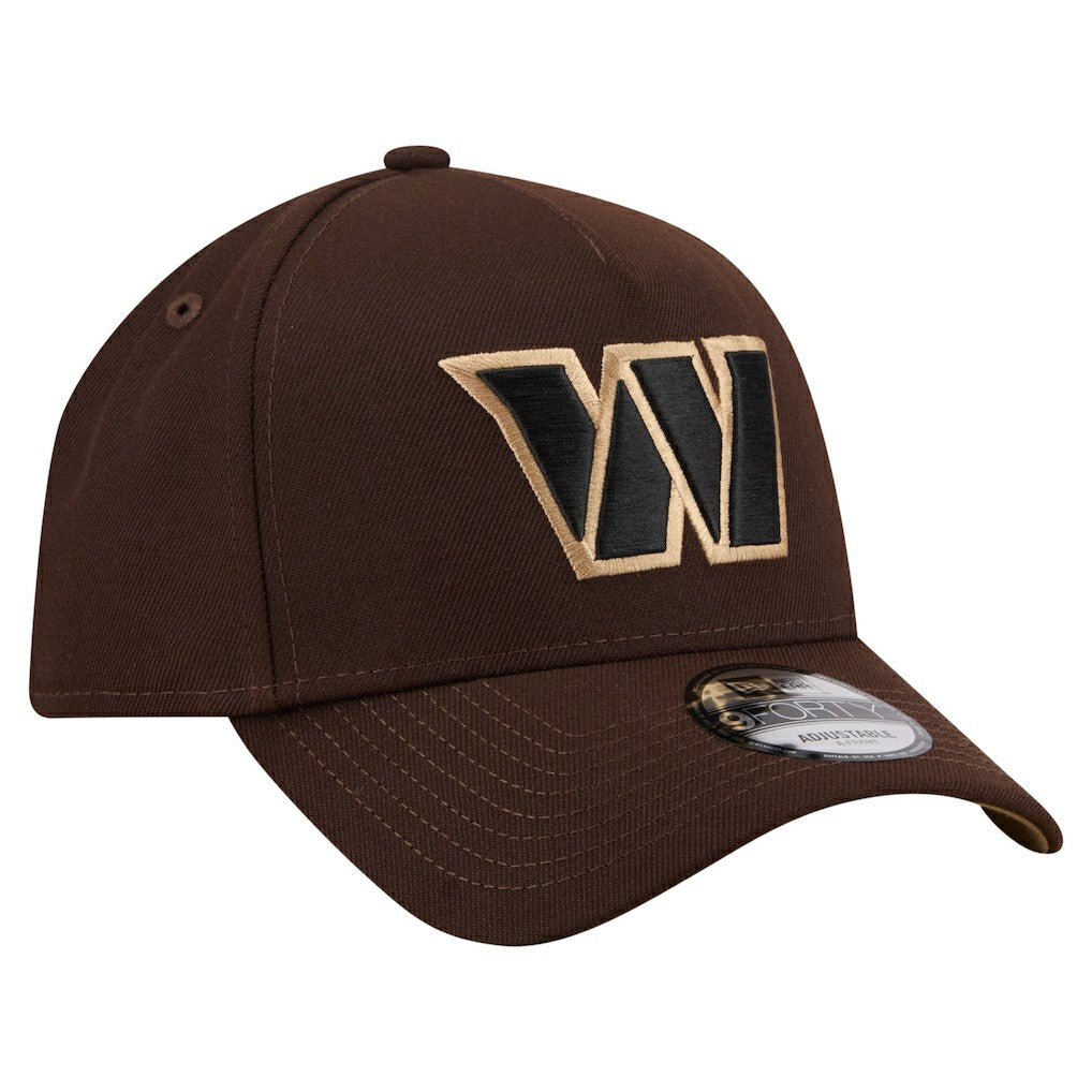 Washington Commanders New Era Burnt Wood A-Frame 9FORTY Adjustable Hat Dark Brown - NFL