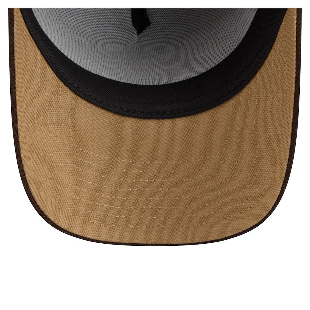 Baltimore Ravens New Era Burnt Wood A-Frame 9FORTY Adjustable Hat Dark Brown - NFL