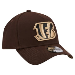 Cincinnati Bengals New Era Burnt Wood A-Frame 9FORTY Adjustable Hat Dark Brown - NFL