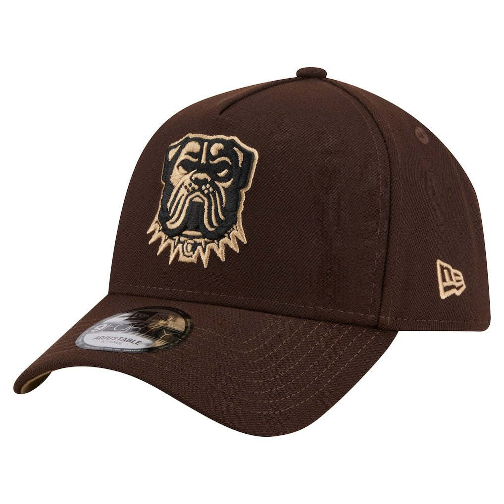 Cleveland Browns New Era Burnt Wood A-Frame 9FORTY Adjustable Hat Dark Brown - NFL