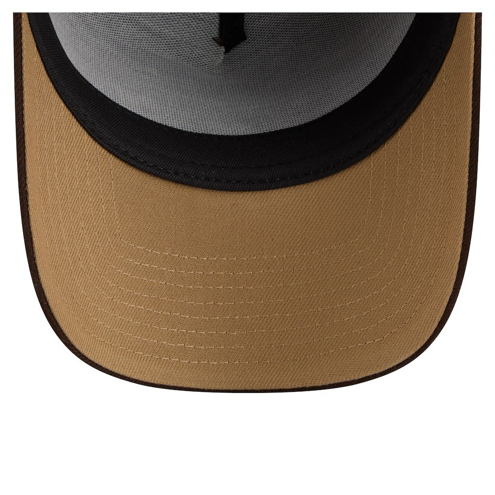 Detroit Lions New Era Burnt Wood A-Frame 9FORTY Adjustable Hat Dark Brown - NFL