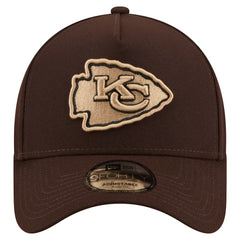 Kansas City Chiefs New Era Burnt Wood A-Frame 9FORTY Adjustable Hat Dark Brown - NFL