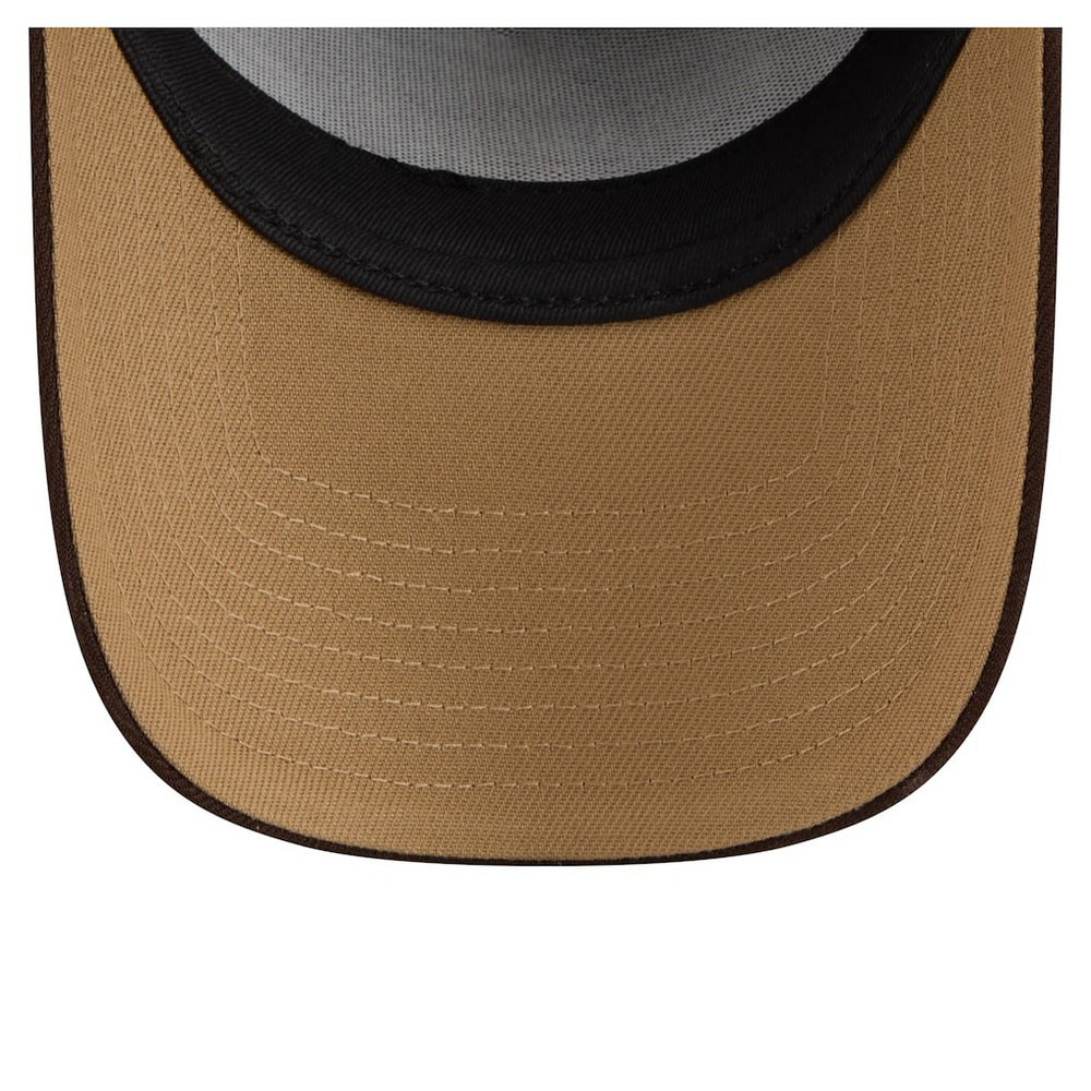 Miami Dolphins New Era Burnt Wood A-Frame 9FORTY Adjustable Hat Dark Brown - NFL