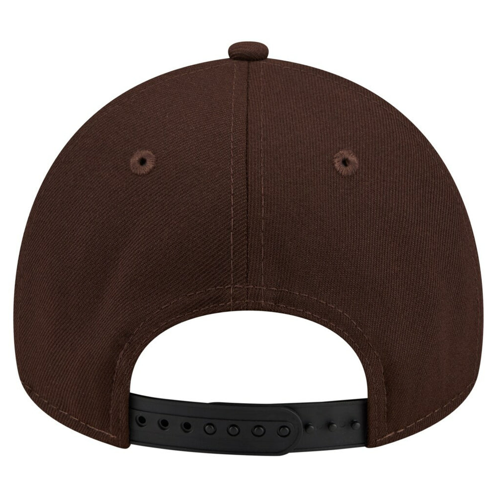 New England Patriots New Era Burnt Wood A-Frame 9FORTY Adjustable Hat Dark Brown - NFL