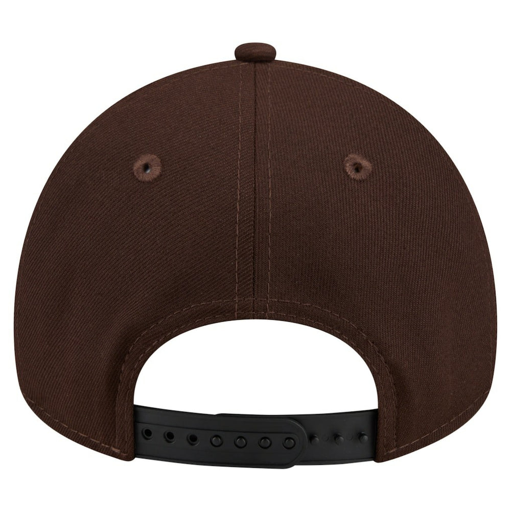 New York Giants New Era Burnt Wood A-Frame 9FORTY Adjustable Hat Dark Brown - NFL