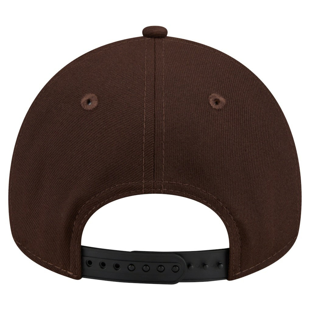 Philadelphia Eagles New Era Burnt Wood A-Frame 9FORTY Adjustable Hat Dark Brown - NFL