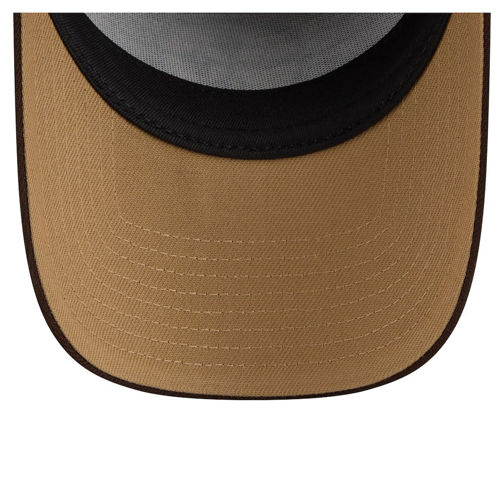 Pittsburgh Steelers New Era Burnt Wood A-Frame 9FORTY Adjustable Hat Dark Brown - NFL