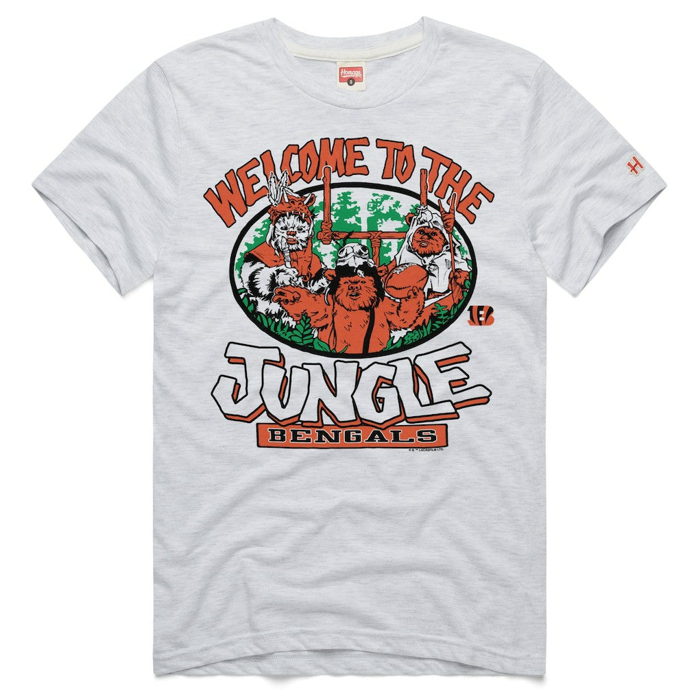 Cincinnati Bengals Homage Unisex Star Wars x NFL Tri-Blend T-Shirt Ash - NFL
