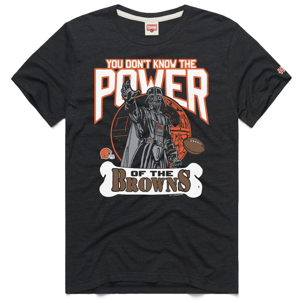 Cleveland Browns Homage Unisex Star Wars x NFL Tri-Blend T-Shirt Charcoal - NFL
