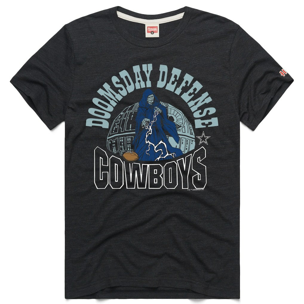 Dallas Cowboys Homage Unisex Star Wars x NFL Tri-Blend T-Shirt Charcoal - NFL