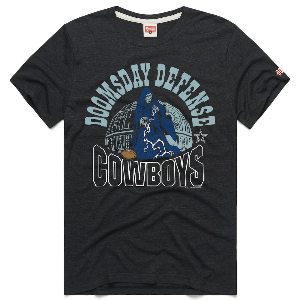 Dallas Cowboys Homage Unisex Star Wars x NFL Tri-Blend T-Shirt Charcoal - NFL